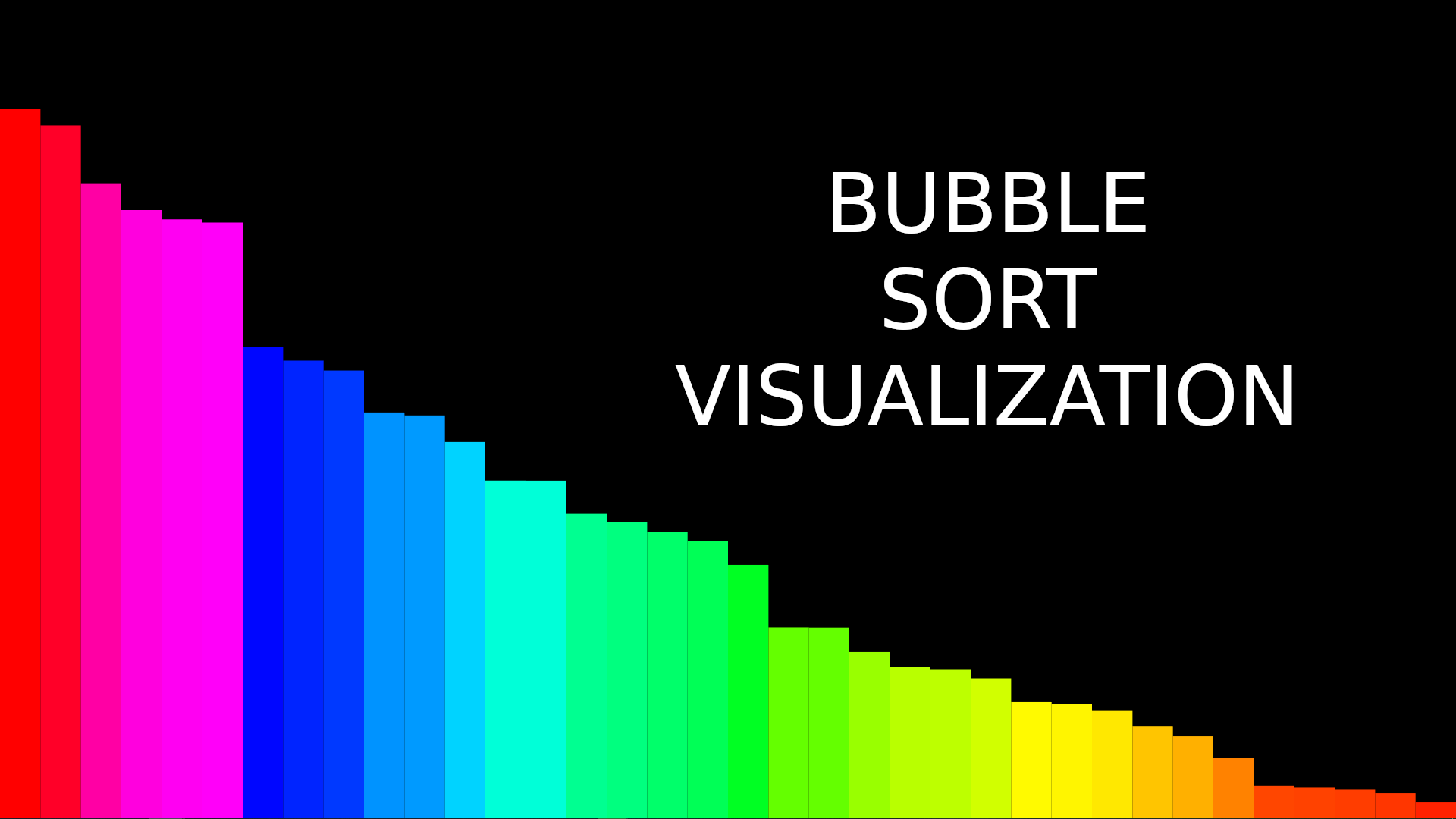 Bubble sort visualization image